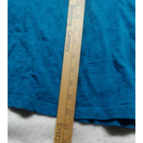 Gloria Vanderbilt Women's XXL Blue Button-Front Flower Eyelet Accent Top - Picture 7 of 7